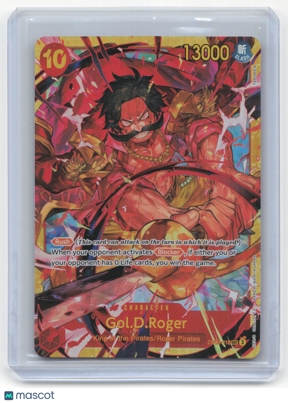 2024 One Piece Card Game Gol D. Roger Emperors in the New World #OP09-118 NM