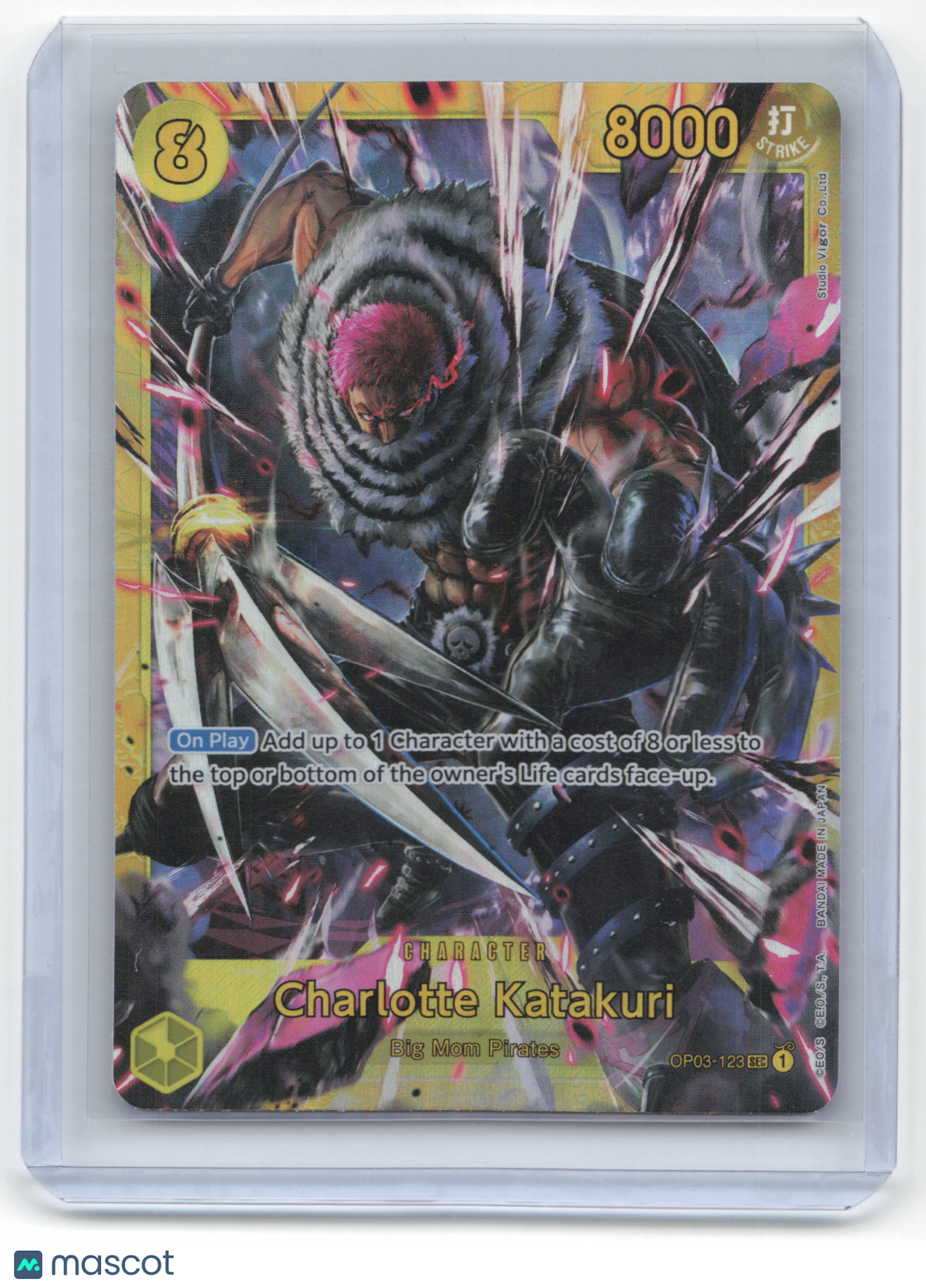 2023 One Piece Card Game Charlotte Katakuri Pillars of Strength #OP03-123 NM