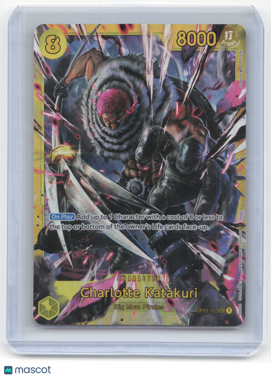 2023 One Piece Card Game Charlotte Katakuri Pillars of Strength #OP03-123 NM