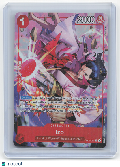 2023 One Piece Card Game—Izo #OP03-003 Pillars of Strength— Near Mint