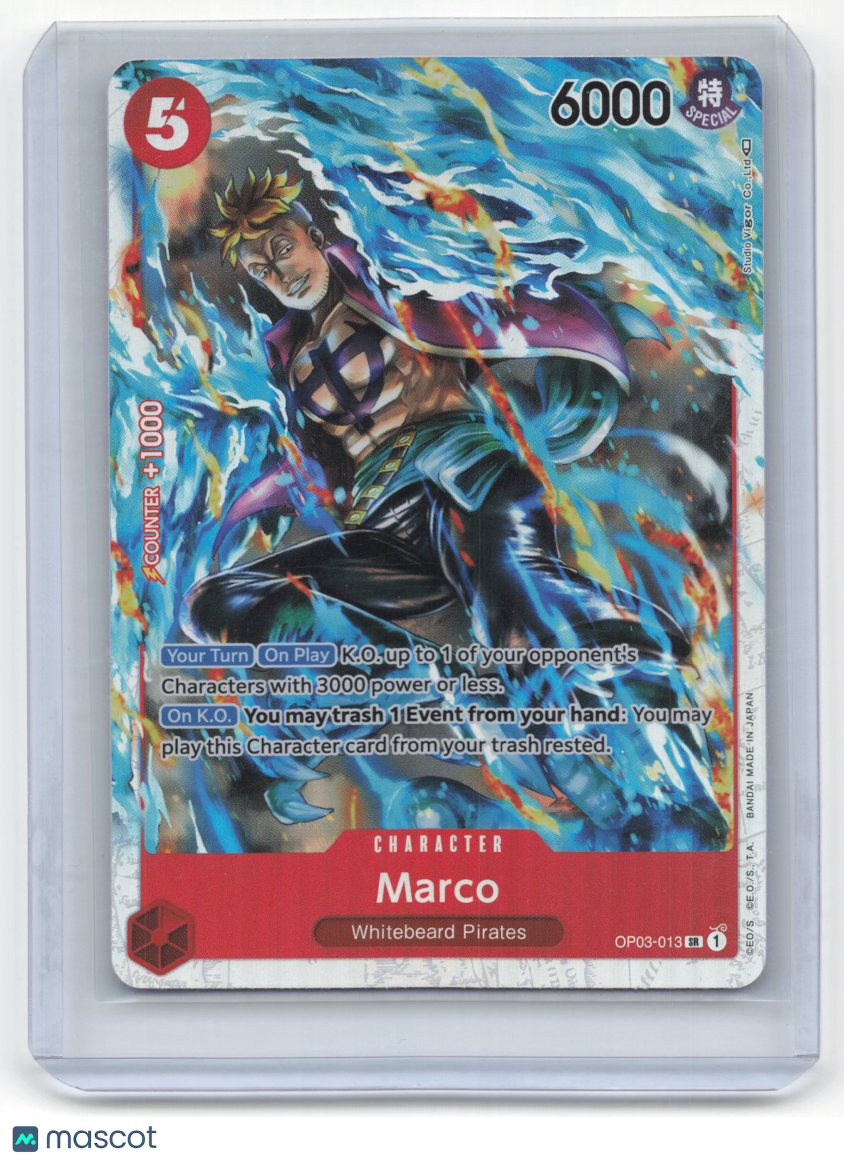 2023 One Piece Card Game Marco Pillars of Strength #OP03-013 Near Mint