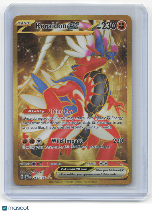 2023 Pokemon Koraidon EX Scarlet & Violet #254/198 Near Mint