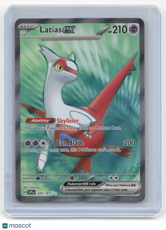 2024 Pokemon Latias EX Surging Sparks #220/191 Near Mint