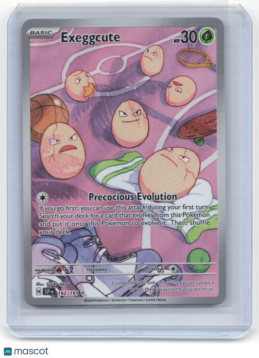 2024 Pokemon Exeggcute Surging Sparks #192/191 Near Mint