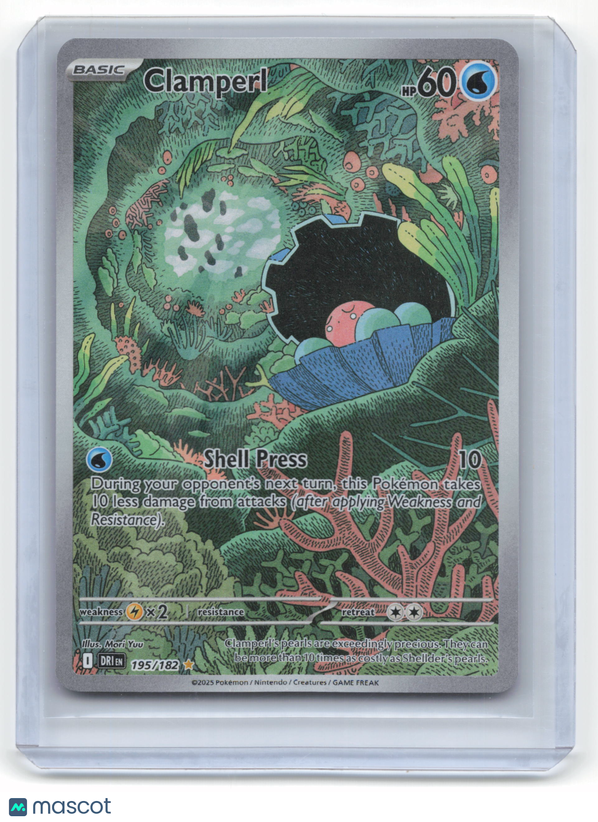 2025 Pokemon Clamperl Destined Rivals #195/182 Near Mint - Papa Joey's Collectibles