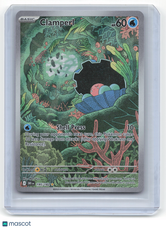 2025 Pokemon Clamperl Destined Rivals #195/182 Near Mint