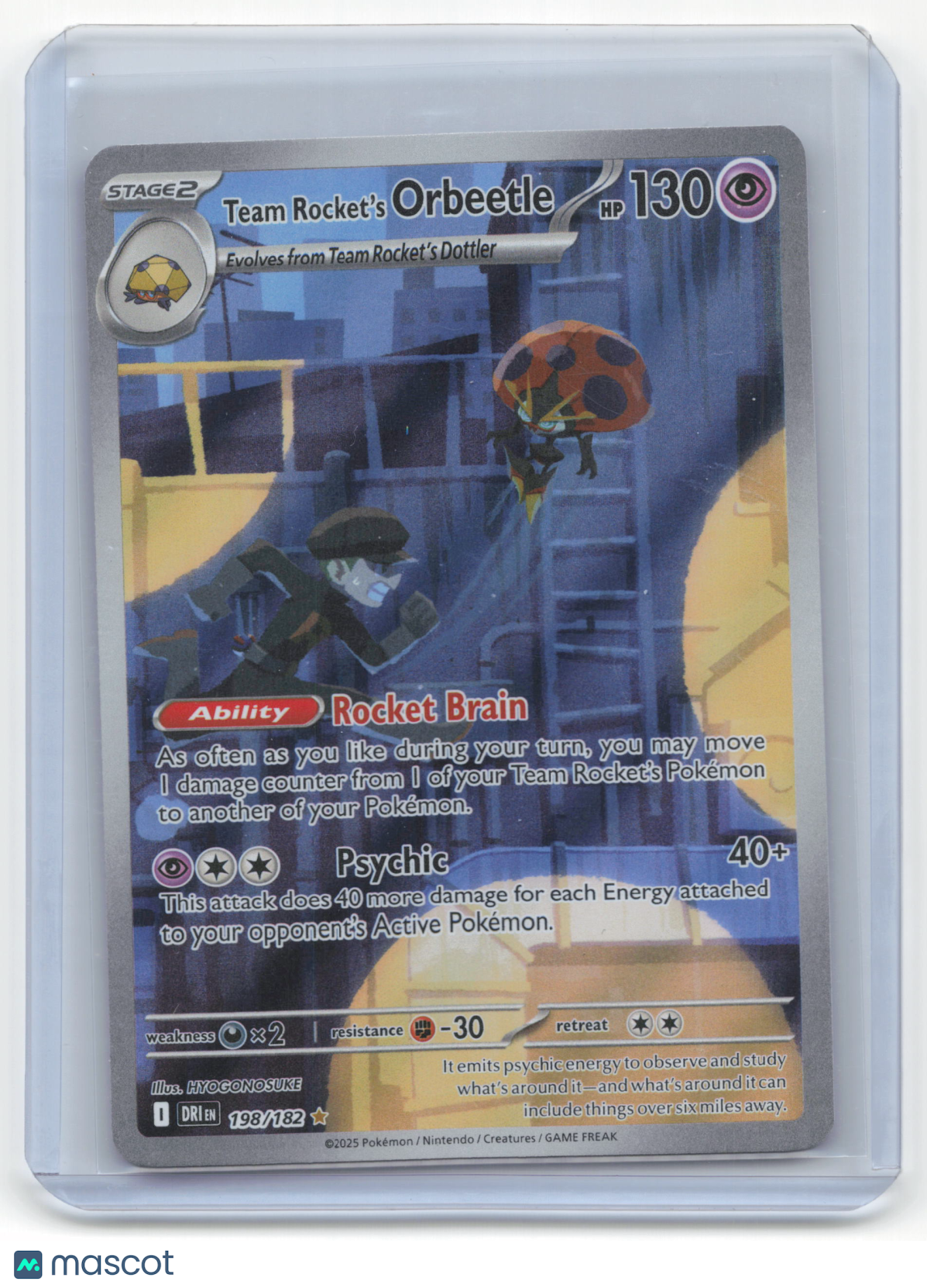 2025 Pokemon Team Rocket's Orbeetle Destined Rivals #198/182 Near Mint