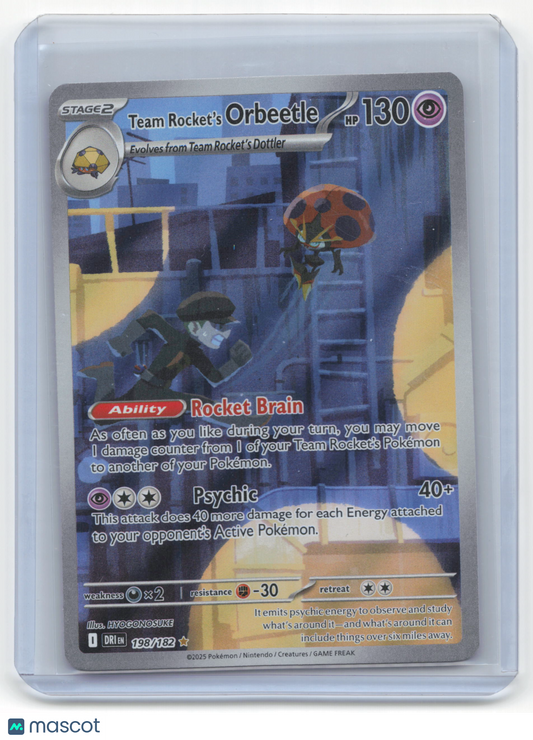 2025 Pokemon Team Rocket's Orbeetle Destined Rivals #198/182 Near Mint