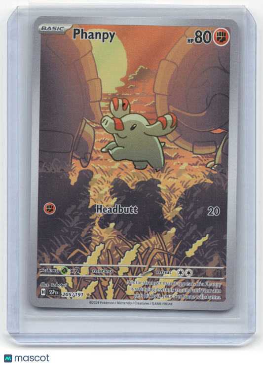 2024 Pokemon Phanpy Surging Sparks #205/191 Near Mint
