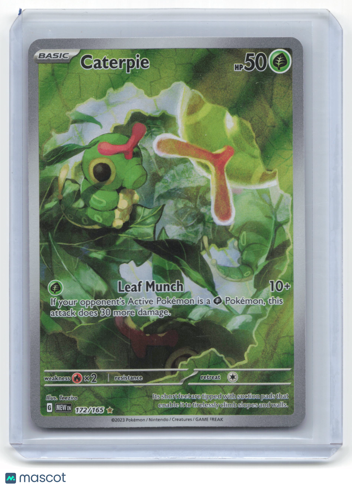 2023 Caterpie Pokemon 151 #172/165 Near Mint