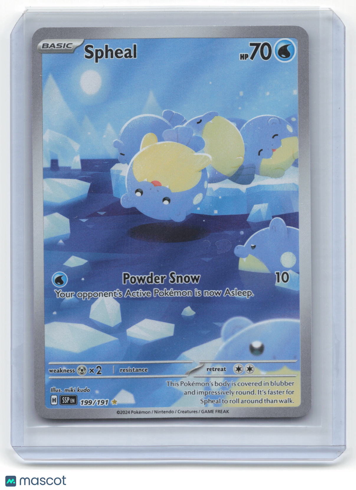 2024 Pokemon Spheal Surging Sparks #199/191 Near Mint