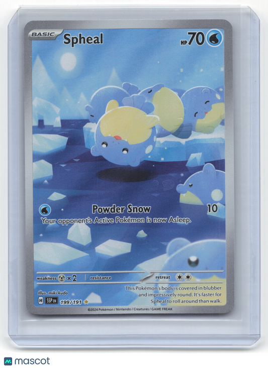 2024 Pokemon Spheal Surging Sparks #199/191 Near Mint