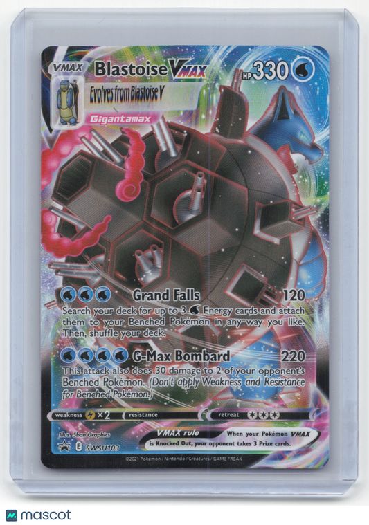 2021 Pokemon Blastoise VMAX SWSH Black Star Promos #SWSH103 Near Mint