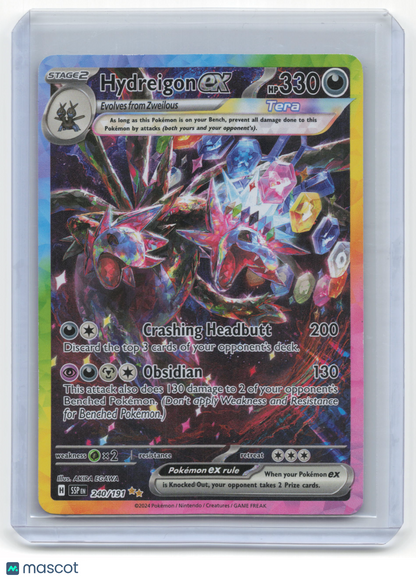 2024 Pokemon—Hydreigon EX #240/191 Surging Sparks—Secret Rare Holo Near Mint
