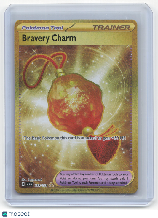 2024 Pokemon Bravery Charm Stellar Crown #175/142 Near Mint