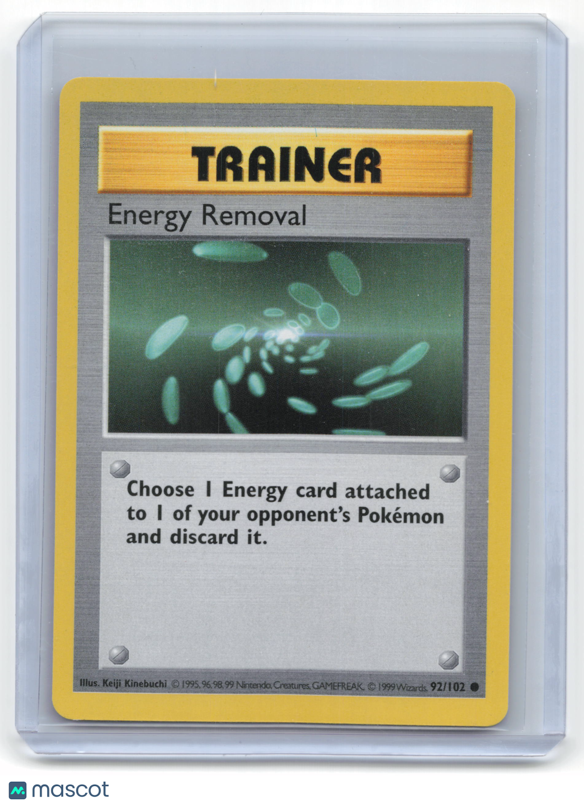 1999 Pokemon Energy Removal Base Set #92/102 Near Mint [SHADOWLESS]