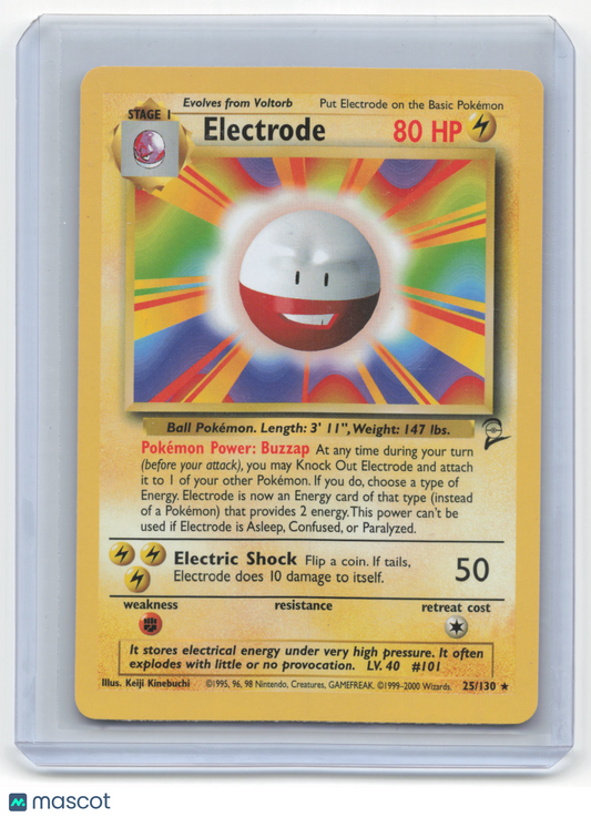 2000 Pokemon Electrode Base Set 2 #25/130 Near Mint