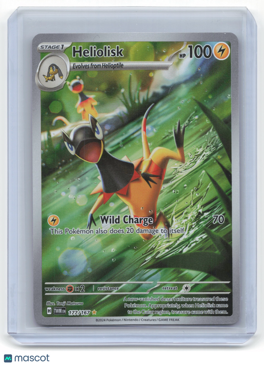 2024 Pokemon Heliolisk Twilight Masquerade #177/167 Near Mint