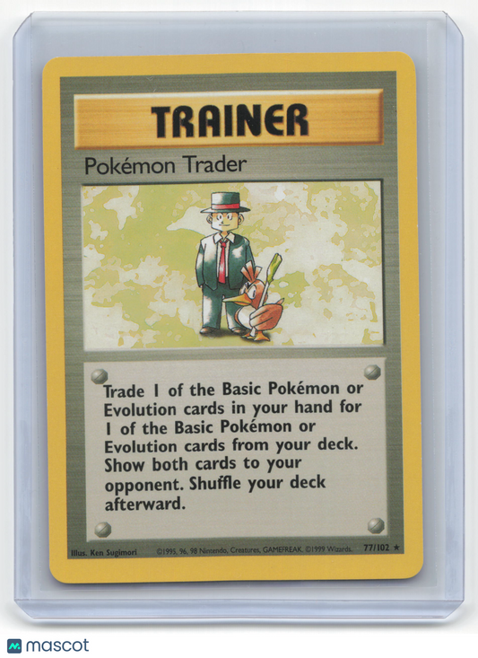 1999 Pokemon Pokemon Trader Base Set #77/102 Near Mint
