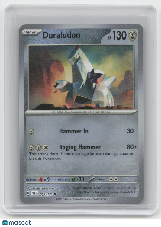 2025 Pokemon Duraludon Prismatic Evolutions #69/131 Near Mint [MASTERBALL]