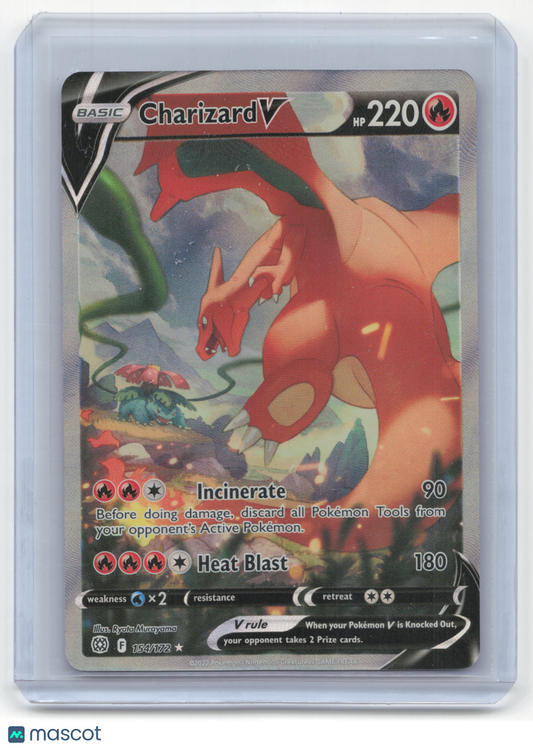 2022 Pokemon Charizard V Brilliant Stars #154/172 Near Mint