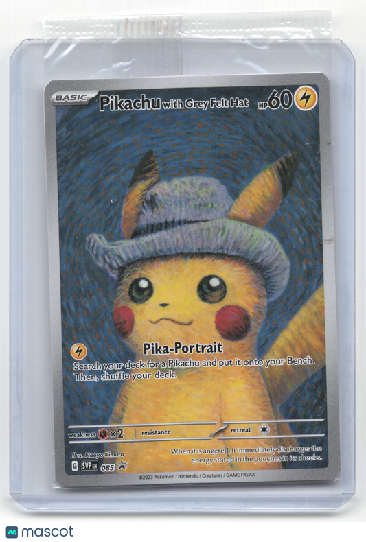 2023 Pokemon Pikachu With Grey Felt Hat SVP Black Star Promos #085 (Sealed)