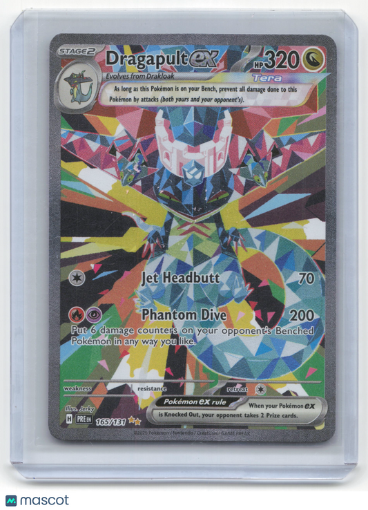 2025 Pokemon Dragapult EX Prismatic Evolutions #165/131 Near Mint