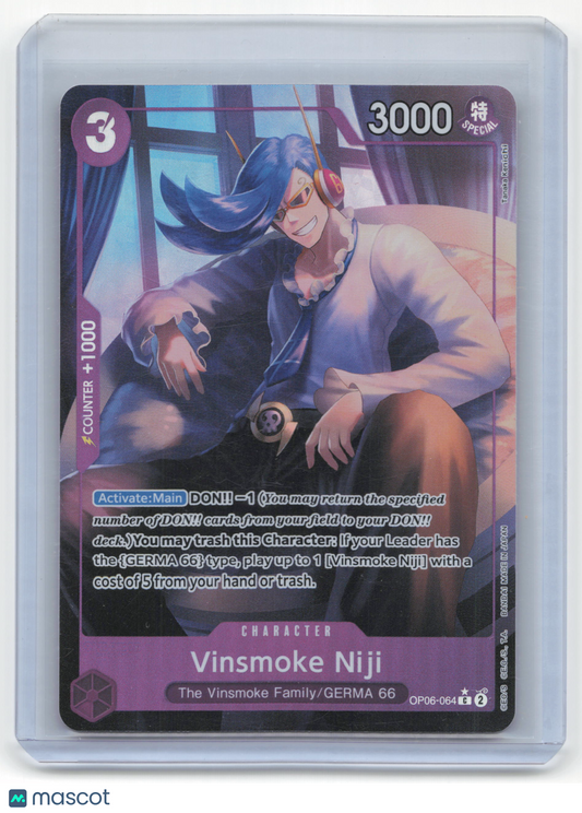 2023 One Piece Card Game Vinsmoke Niji Wings of the Captain #OP06-064 Near Mint