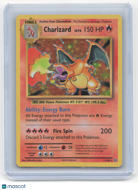 2016 Pokemon Charizard Evolutions #11/108 Lightly Played