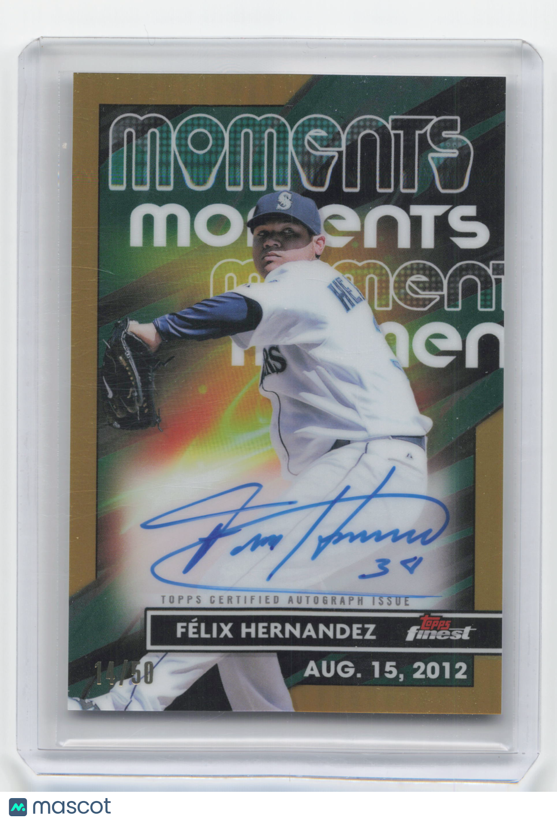 2023 Topps Finest Moments Baseball Félix Hernández Autograph 14/50 #FMA-FH