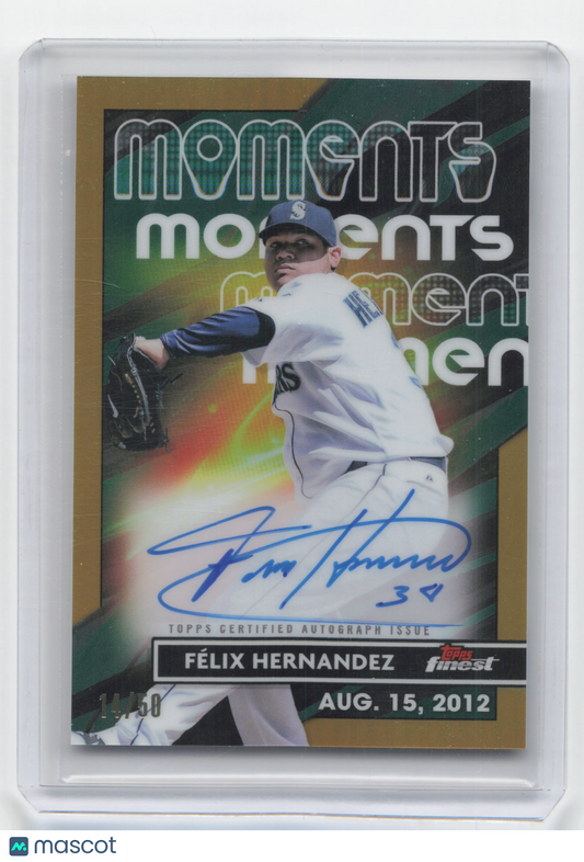 2023 Topps Finest Moments Baseball Félix Hernández Autograph 14/50 #FMA-FH