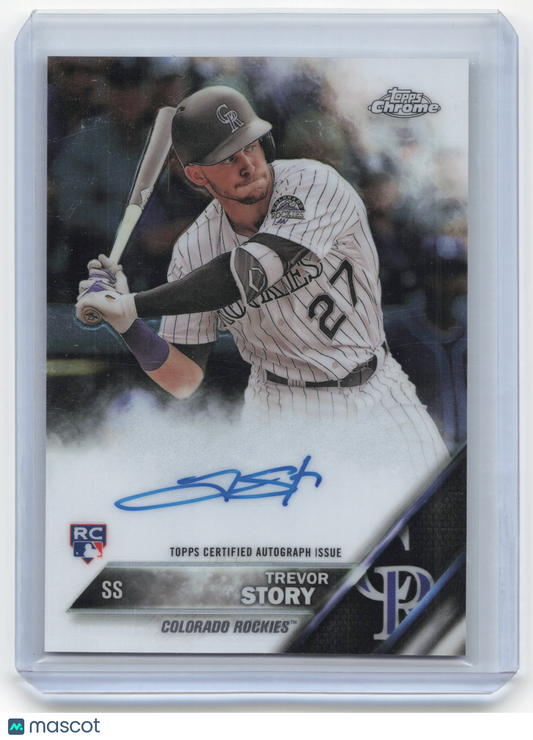 2016 Topps Chrome Baseball Trevor Story RC #RA-TS