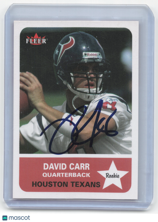 2002 Fleer Football David Carr #268