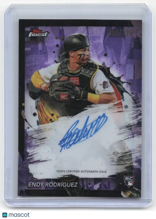 2024 Topps Finest Baseball Endy Rodríguez Autograph 050/125 RC #FA-ER