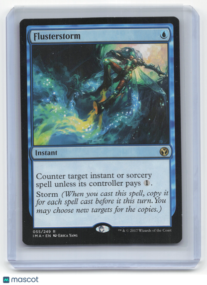 2017 Magic: The Gathering—Flusterstorm #055/249 Iconic Masters— Near Mint