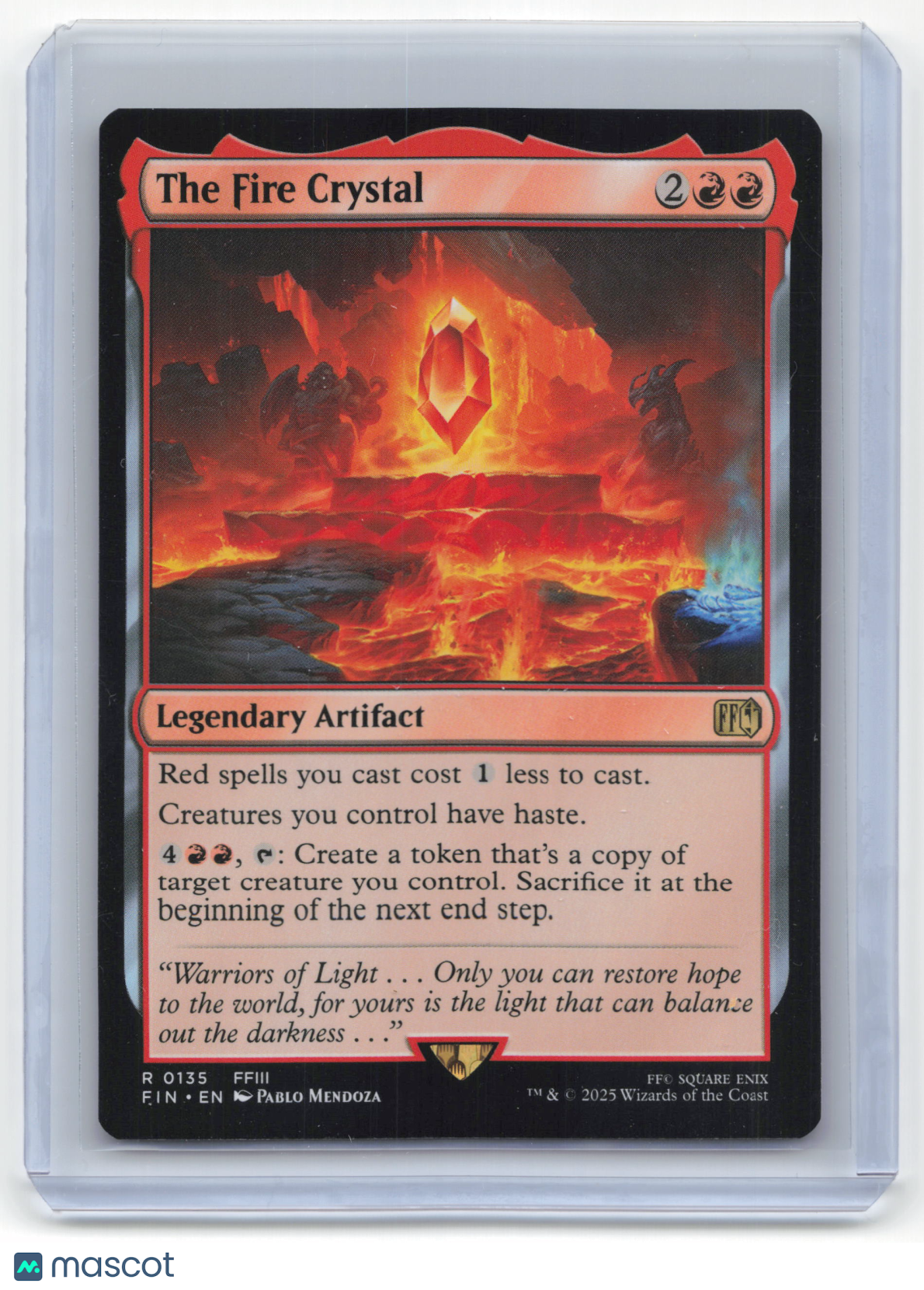 2025 Magic: The Gathering The Fire Crystal Final Fantasy Near Mint