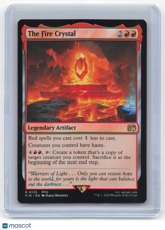 2025 Magic: The Gathering The Fire Crystal Final Fantasy Near Mint