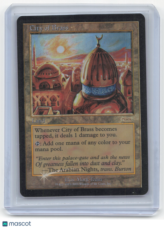 2003 Magic: The Gathering City of Brass Junior Super Series Lightly Played