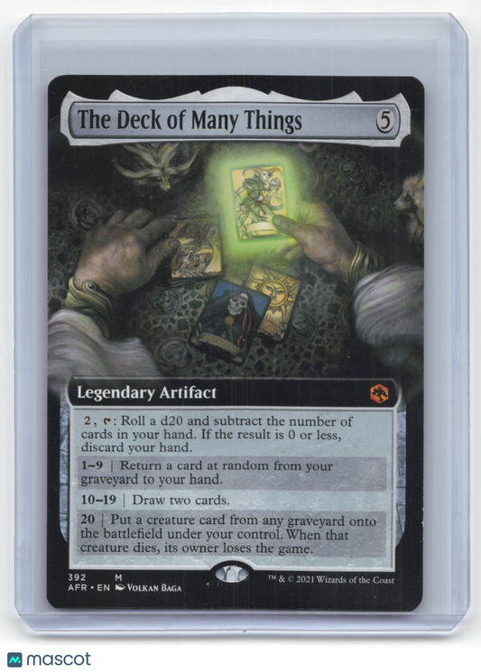 2021 Magic: The Gathering The Deck of Many Things AFR #392 Extended Art NM