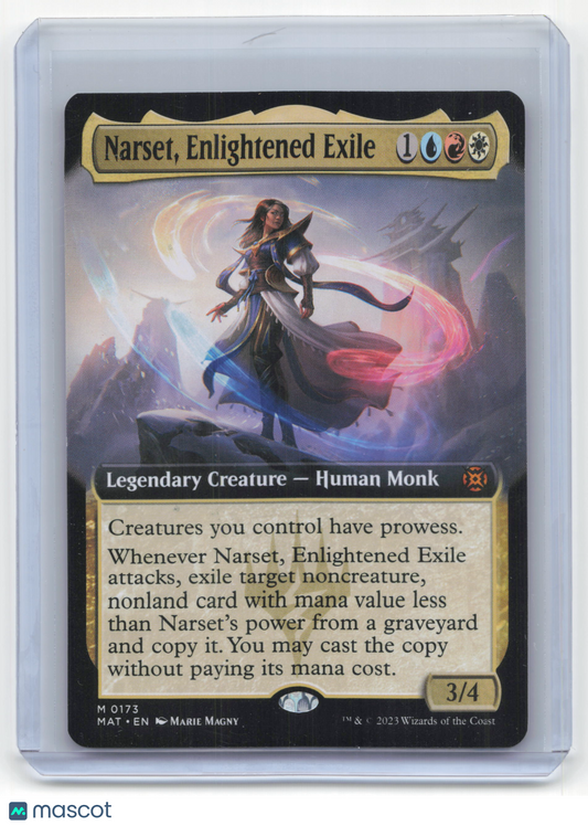 2023 Magic: The Gathering Narset, Enlightened Exile MAT #0173 Extended Art NM
