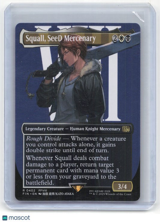 2025 Magic: The Gathering Squall, SeeD Mercenary Final Fantasy #0402 Borderless