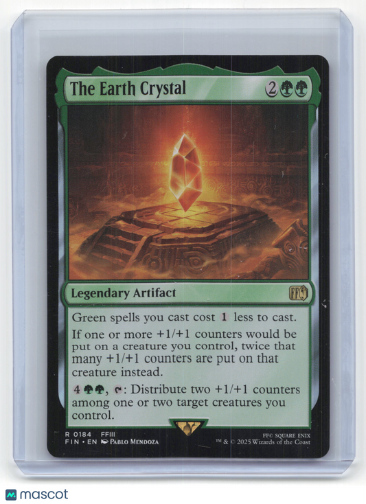 2025 Magic: The Gathering The Earth Crystal Final Fantasy #0184 Near Mint
