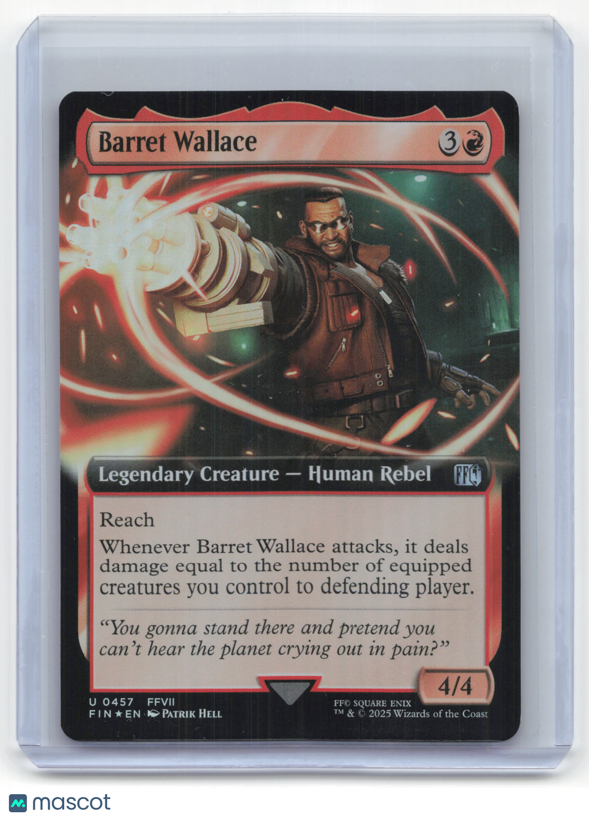2025 Magic: The Gathering Barret Wallace Final Fantasy #0457 Extended Art NM