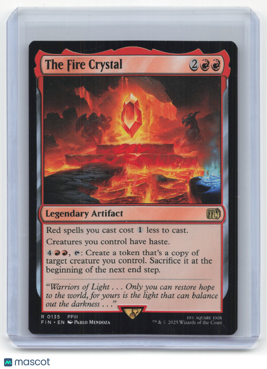 2025 Magic: The Gathering The Fire Crystal Final Fantasy #0135 Near Mint