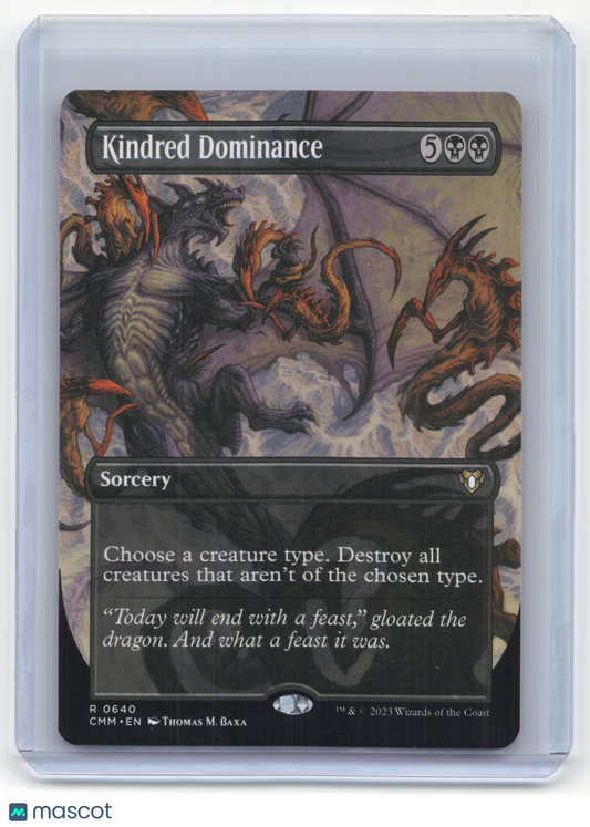 2023 Magic: The Gathering Kindred Dominance Commander Masters #0640 Borderless
