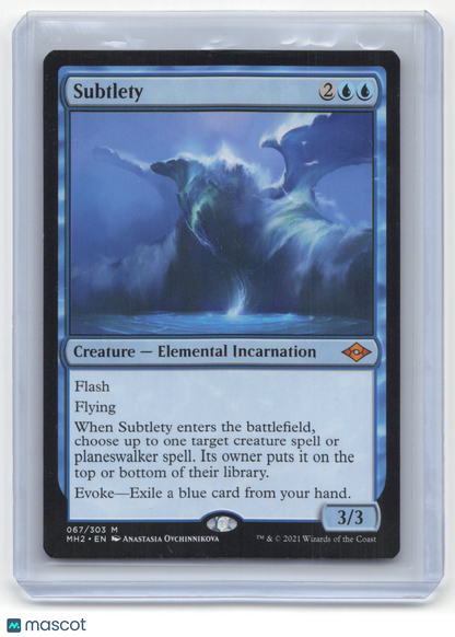 2021 Magic: The Gathering—Subtlety #67 Modern Horizons 2— Near Mint