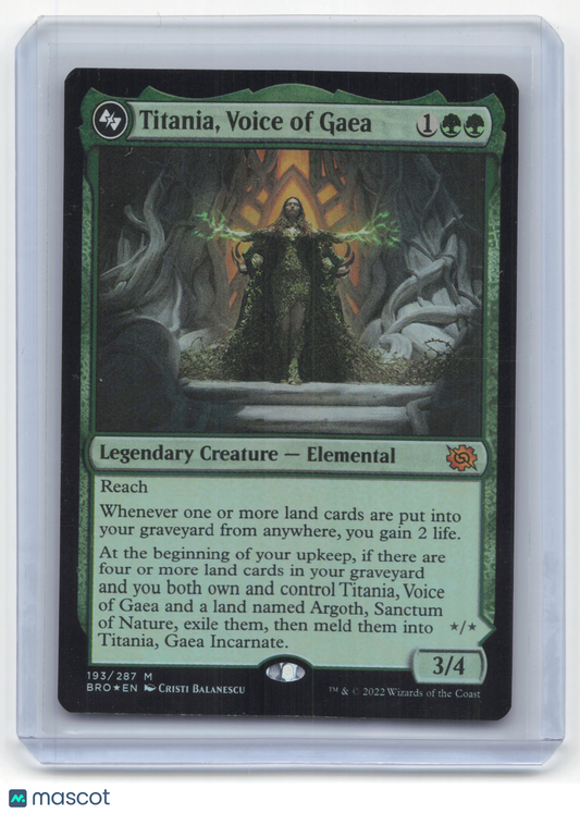 2022 Magic: The Gathering Titania, Voice of Gaea The Brothers' War #193