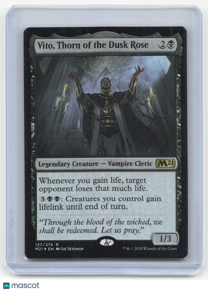 2020 Magic: The Gathering—Vito, Thorn of the Dusk Rose #127/274 Core Set 2021
