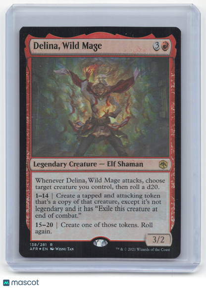 2021 MTG Delina, Wild Mage Adventures in the Forgotten Realms #138/281