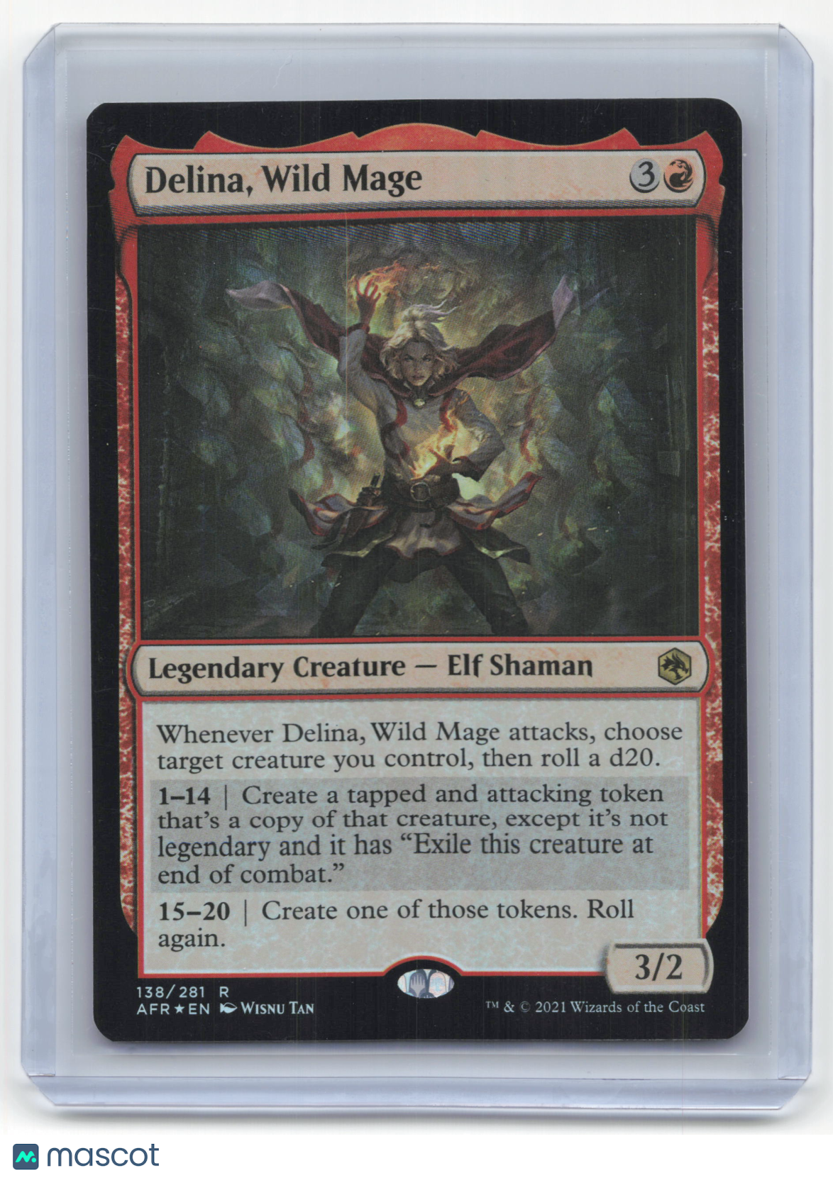 2021 MTG Delina, Wild Mage Adventures in the Forgotten Realms #138/281